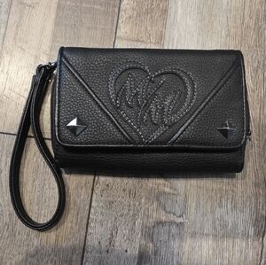 Metal Mulisha Black Wristlet Clutch